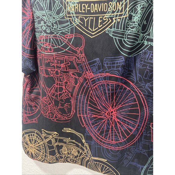 Harley Davidson Tori Richard‎ 100% Silk Button Up Shirt Women’s Large Hawaii - Picture 10 of 13
